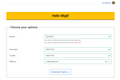 Envato API form